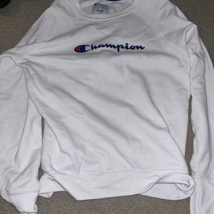 white champion crewneck